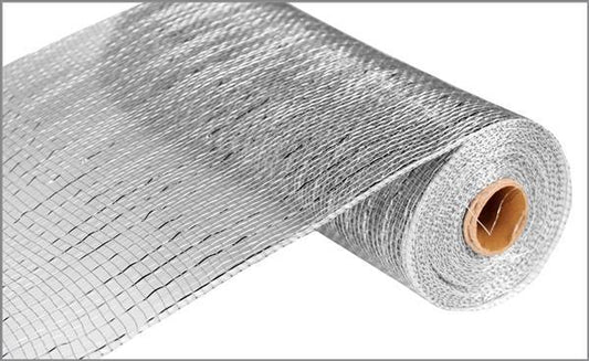10" SILVER FOIL MESH - (10YDS)