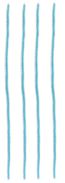 Chenille Stems - 6mm - baby blue - 12 inches - 100 pieces