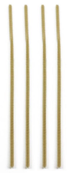 Chenille Stems - 6mm - 12in Natural- 100 pieces