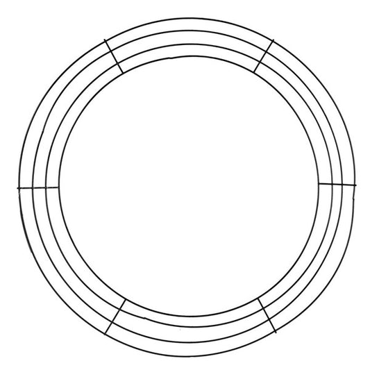 20" DIA 4 WIRE BLACK  WREATH FRAME (ELEVATED TEARS)