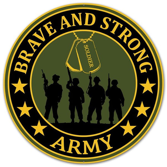 12" METAL ARMY SIGN