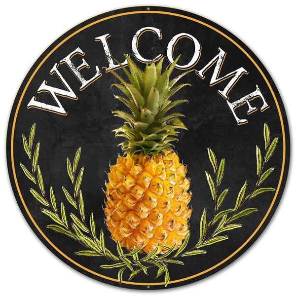 12" WELCOME PINEAPPLE SIGN