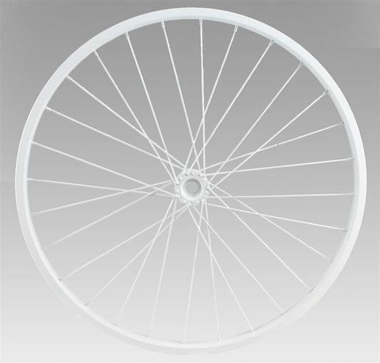 16.5" DIA DECORATIVE BICYCLE RIM -WHITE