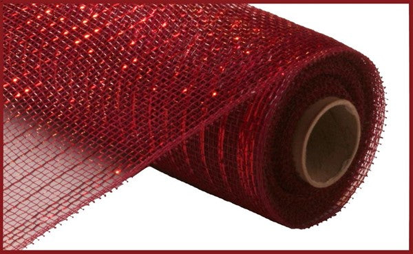 10" BURGUNDY WITH RED FOIL -(10YDS)