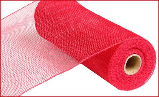 10" RED DECO MESH  - (10YDS)