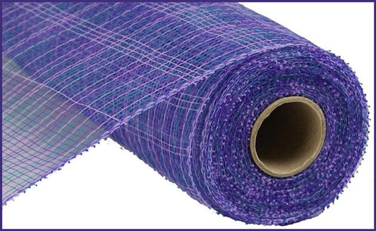 10" PURPLE/LAVENDER/BLUE MULTI STRIPE MESH - (10YDS)
