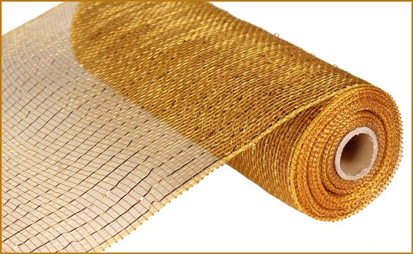 10" GOLD/BROWN WITH GOLD FOIL - (10YDS)