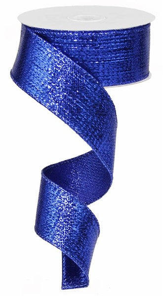 1.5" METALLIC ROYAL BLUE RIBBON - (10YDS)