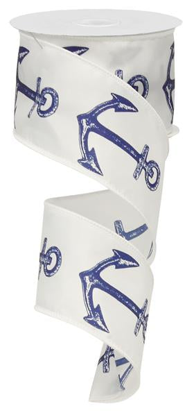 2.5" BOLD ANCHOR RIBBON- (10YDS)