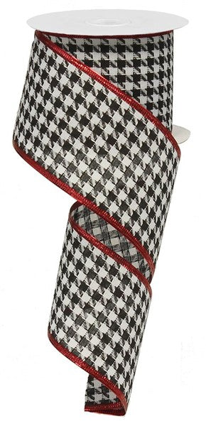2.5" X 10YDS - HOUNDSTOOTH RIBBON