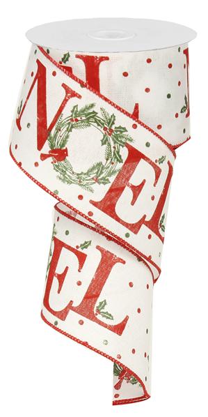 2.5" X 10YDS - NOEL RIBBON