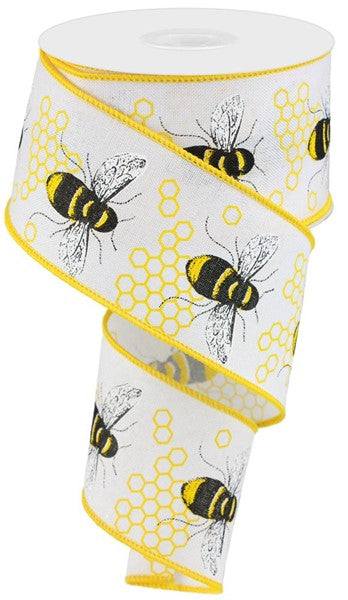 2.5" BUMBLE BEE RIBBON - (10YDS)