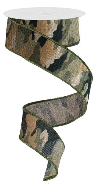 1.5" X 10YDS - CAMOUFLAGE RIBBON