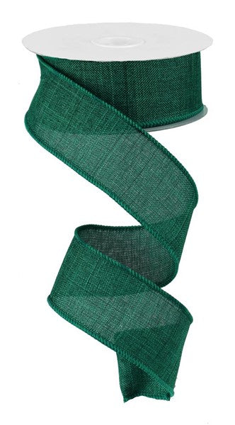 1.5" EMERALD GREEN ROYAL BURLAP RIBBON - (10YDS)