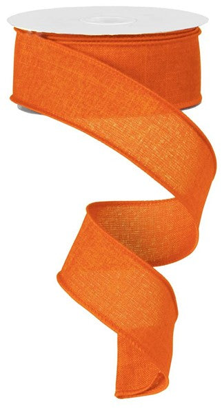 1.5" ORANGE ROYAL BURLAP RIBBON (10YDS)
