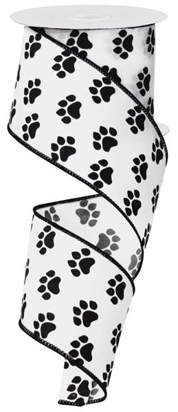 2.5" PUPPY PAWS RIBBON - 10YDS