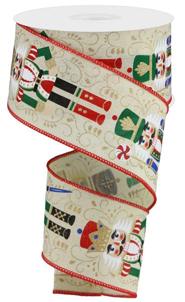 2.5" X 10YDS - NUTCRACKER RIBBON