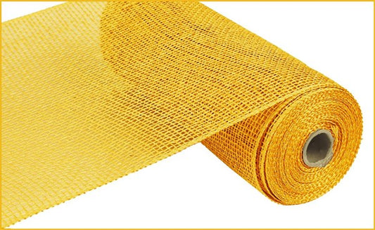 10" X 10YDS - YELLOW POLY BURLAP MESH