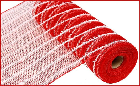 10" RED SNOW DRIFT MESH  - (10YDS)