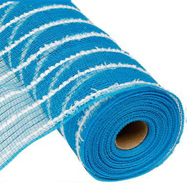 10" TURQUOISE BLUE COTTON DRIFT MESH - (10YDS)