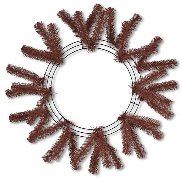 15" - 25" OAD CHOCOLATE WORK WREATH FORM