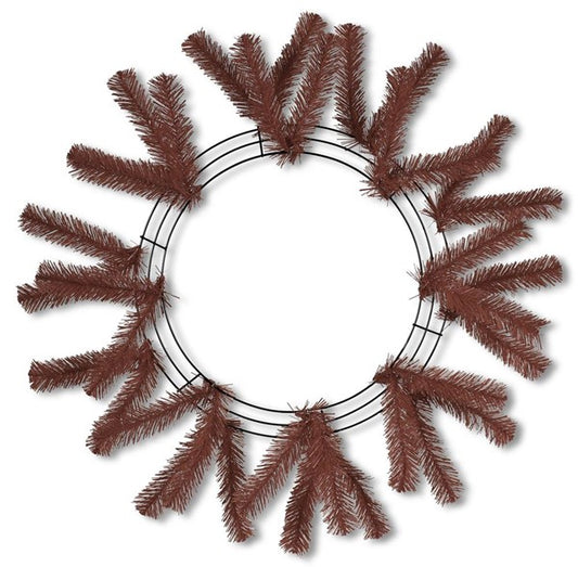 15" - 25" OAD CHOCOLATE WORK WREATH FORM
