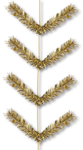 9' METALLIC GOLD GARLAND FORM