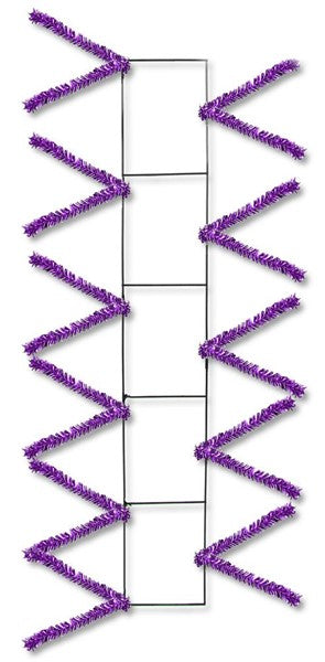 22" X 4" PURPLE METALLIC PENCIL RAIL FORM