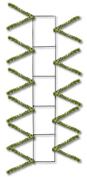 22'' METALLIC LIME GREEN RAIL FORM