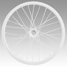 20" DIA DECORATIVE BICYCLE RIM -WHITE