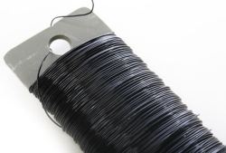 Floral Paddle Wire - 22 gauge - Black - 119 yards
