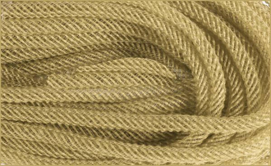 8MM NATURAL JUTE FLEX TUBING - (20YDS)